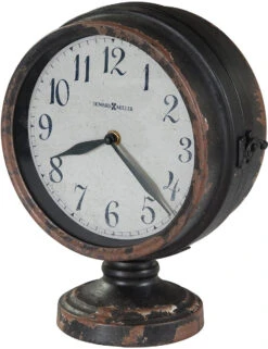11"H Cramden Mantel Clock Antique Black