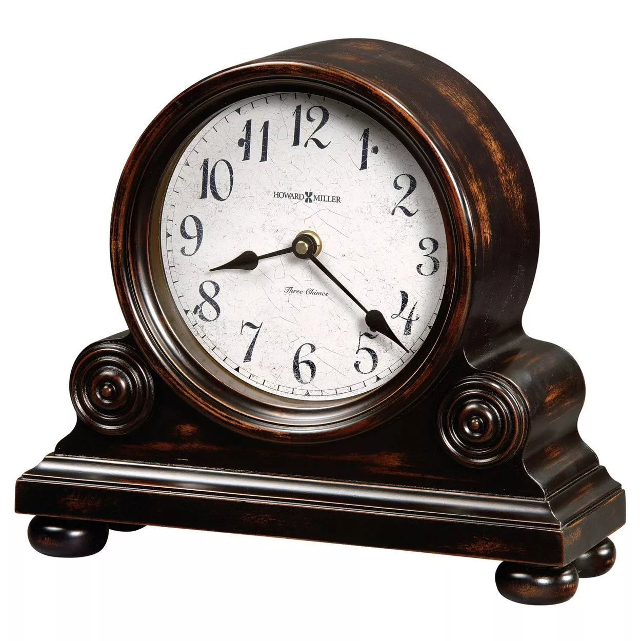 Howard Miller 635150 Murray Mantel Clock - Worn Black