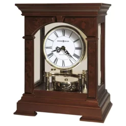 Howard Miller 635167 Statesboro Mantel Clock - Cherry Bordeaux