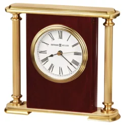 Howard Miller 645104 Rosewood Encore Bracket Tabletop Clock - Rosewood