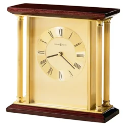 Howard Miller 645391 Carlton Tabletop Clock - Rosewood