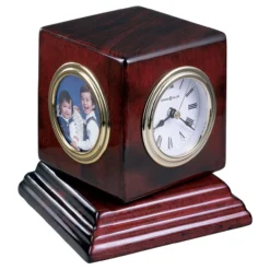 Howard Miller 645408 Reuben Tabletop Clock - Rosewood
