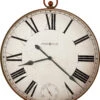37"H Gallery Pocket Watch II Wall Clock Aged Red