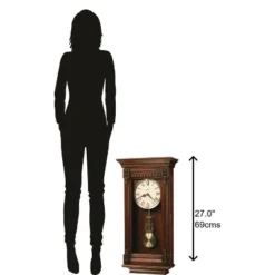 Howard Miller 625474 Howard Miller Lewisburg Wall Clock 625474 Tuscany Cherry