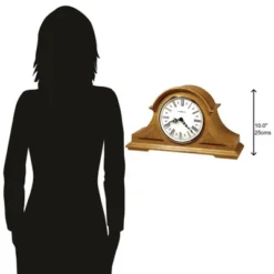 Howard Miller 635106 Howard Miller Burton Mantel Clock 635106 Golden Oak