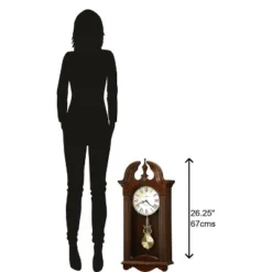 Howard Miller 625466 Howard Miller Malia Wall Clock 625466 Cherry Bordeaux