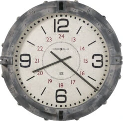 32"H Seven Seas Wall Clock Antique Dusty Gray