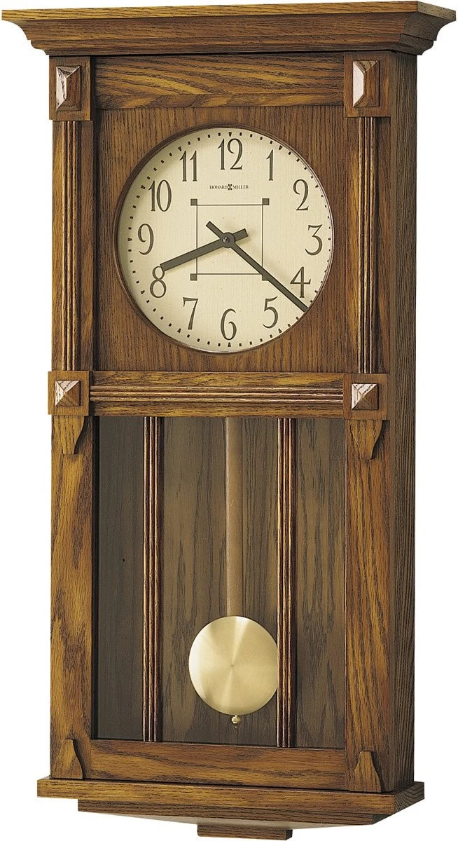 33"H Ashbee II Quartz Wall Clock Heritage Oak 1 33"H Ashbee II Quartz Wall Clock Heritage Oak